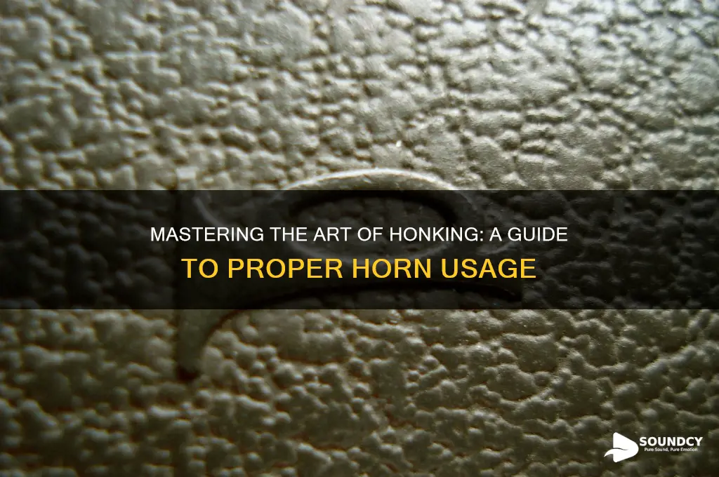 how to sound a horn