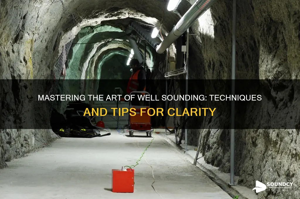 how to sound a well