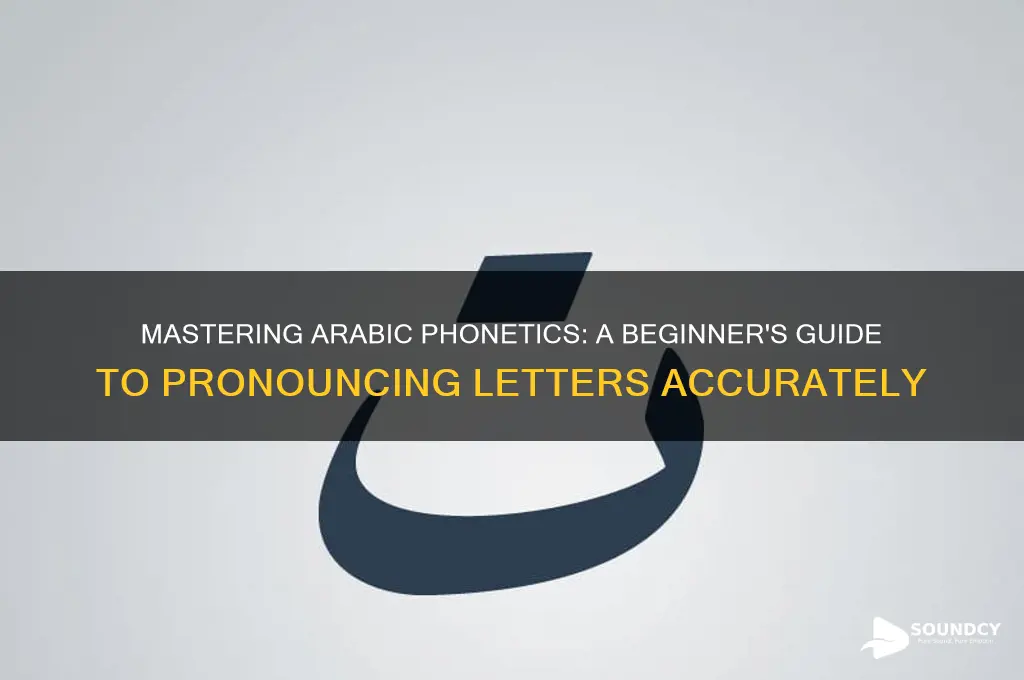 how to sound arabic letters