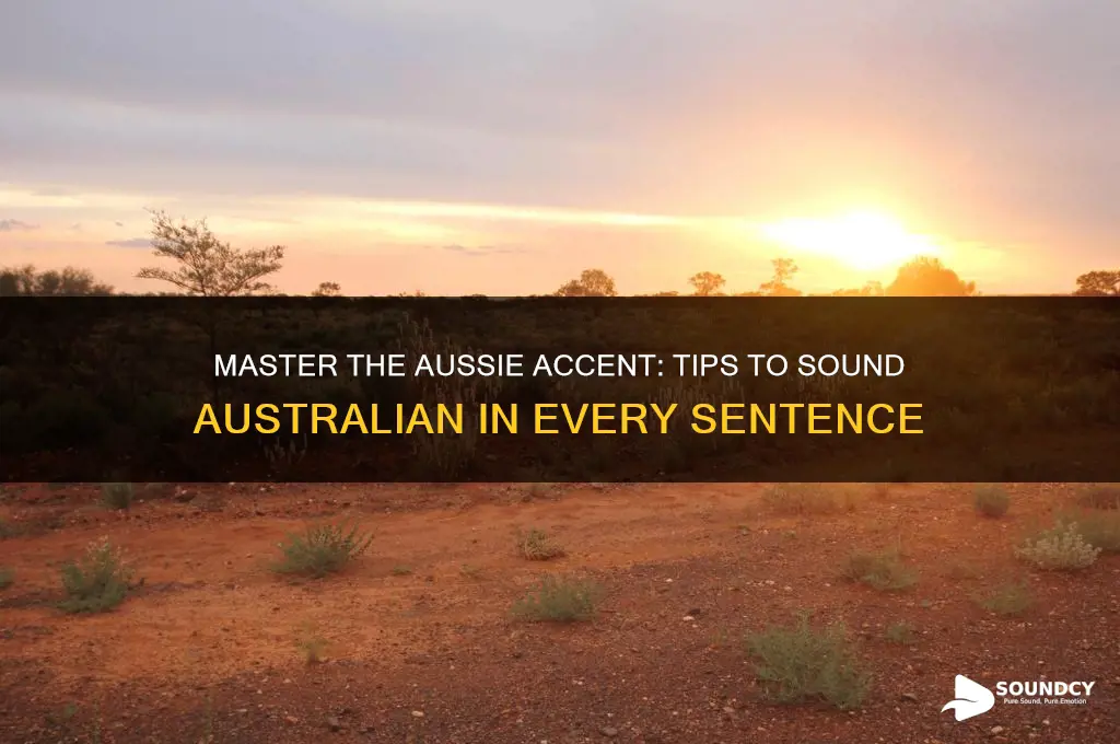 how to sound australian sentence