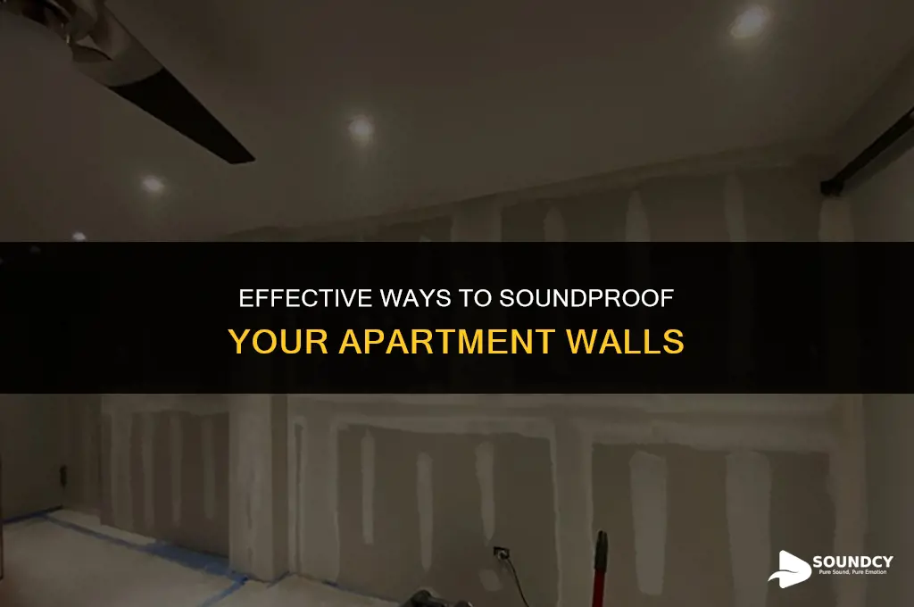 how to sound barrier existing walls of an apartment