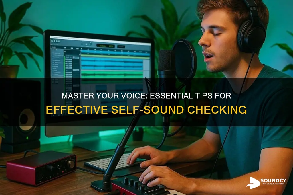 how to sound check yourself