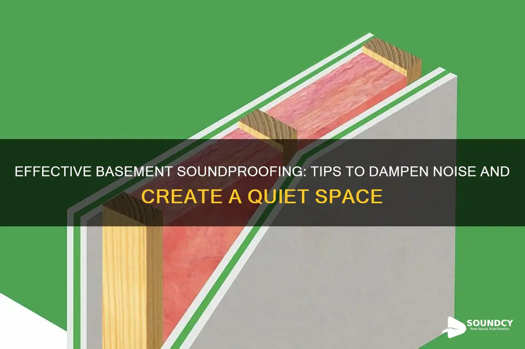 how to sound dampen basement