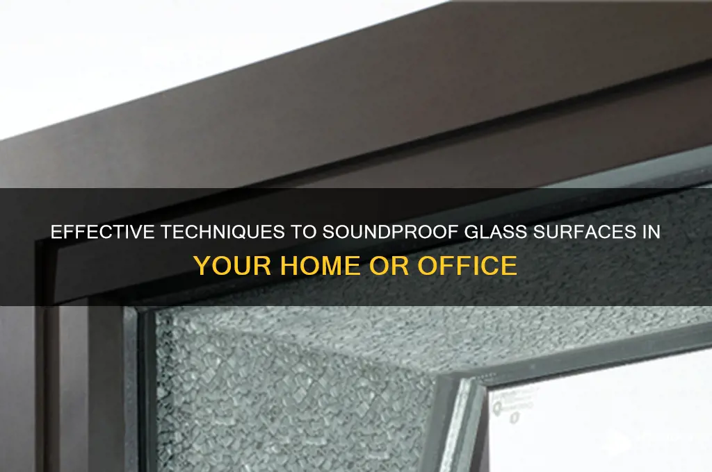 how to sound dampen glass