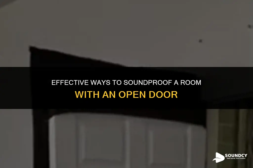 how to sound deaden a room with anopen door