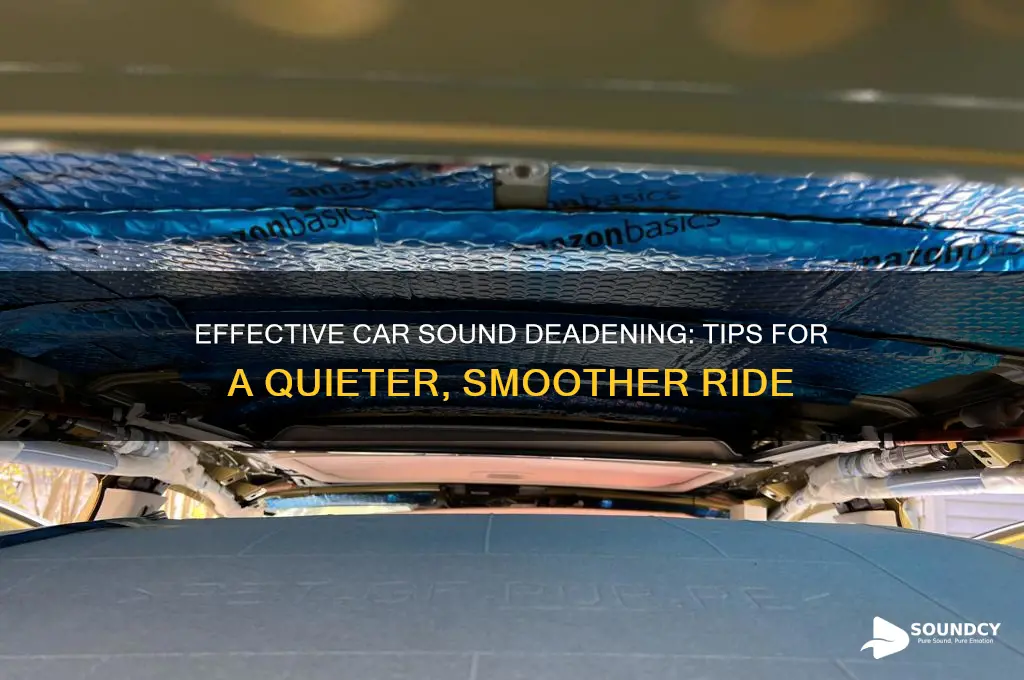 how to sound deaden car