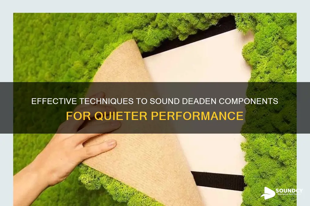 how to sound deaden components