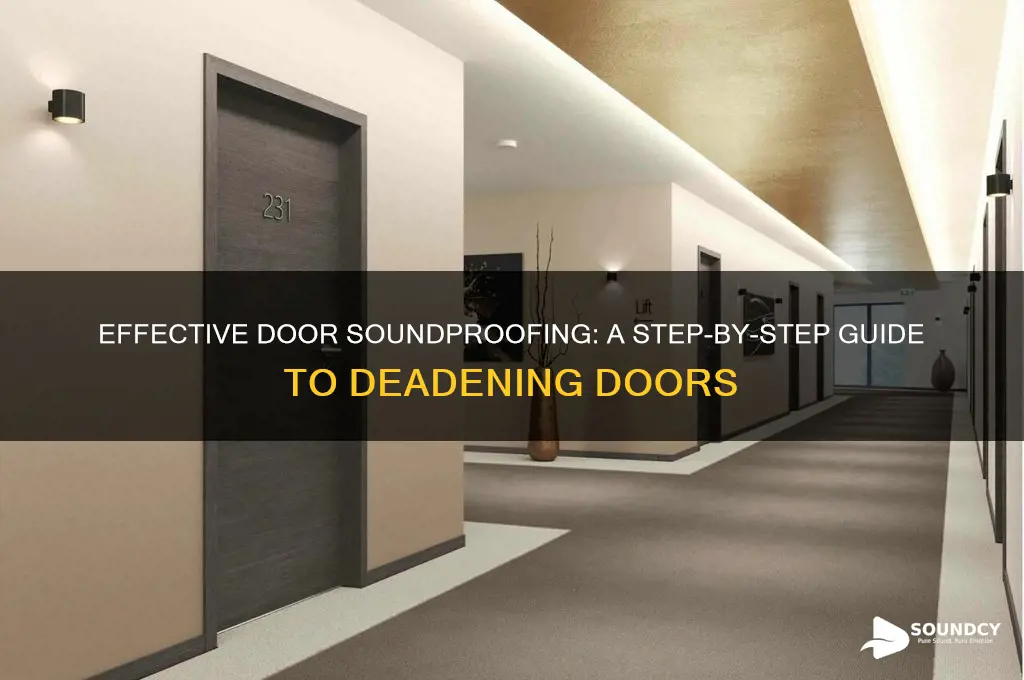 how to sound deaden doors