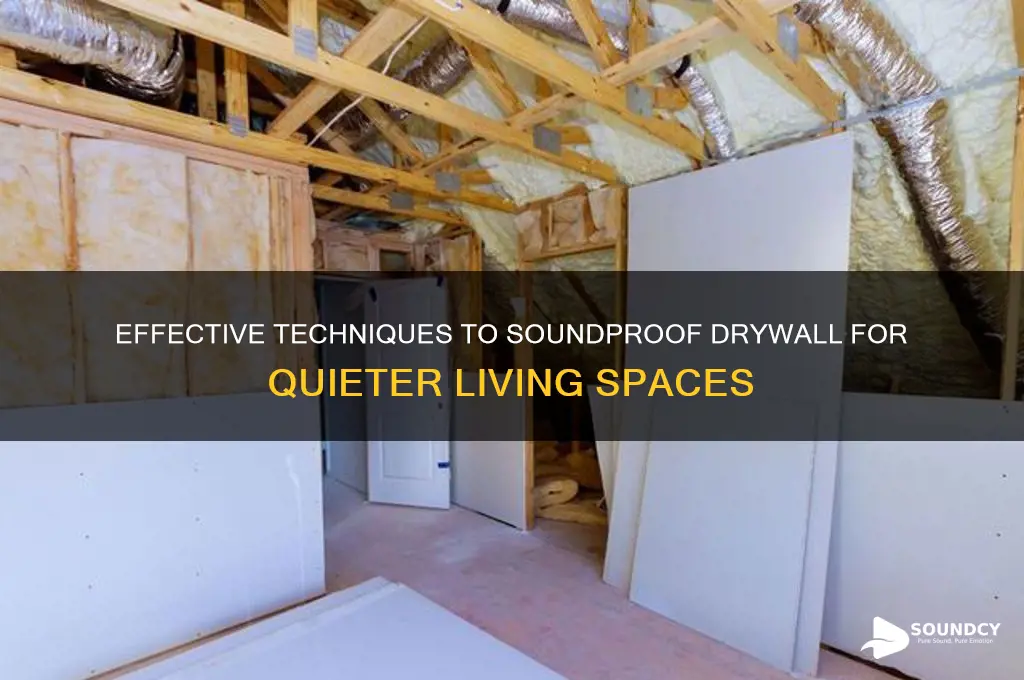 how to sound deaden drywall