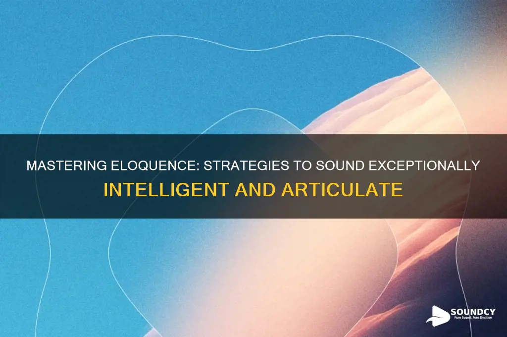 how to sound extremely intelligent