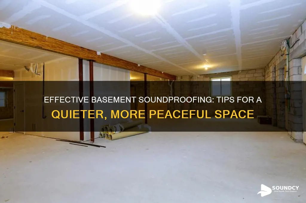 how to sound insulate basement