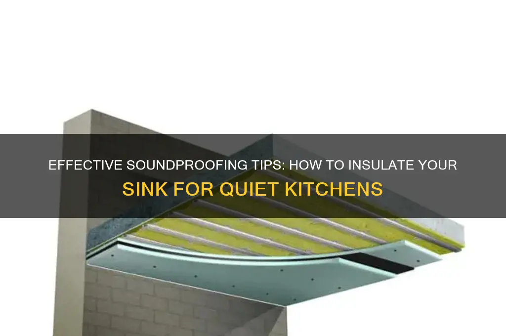 how to sound insulate sink