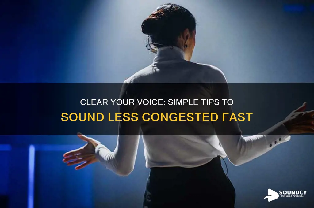 how to sound less congested