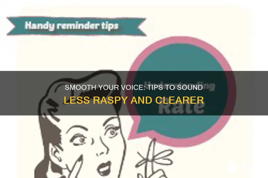 how to sound less raspy