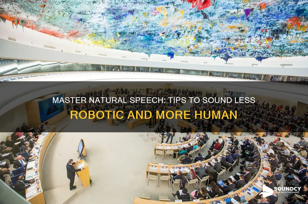 how to sound less robotic