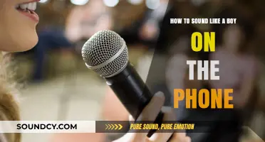 Mastering the Art of Sounding Like a Boy on the Phone