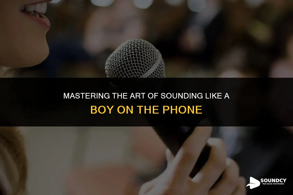 how to sound like a boy on the phone