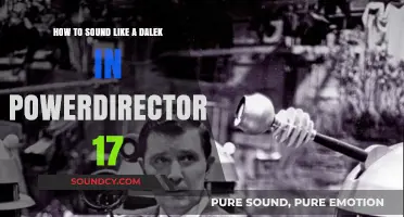 Mastering the Dalek Voiceover in PowerDirector 17: A Step-by-Step Guide