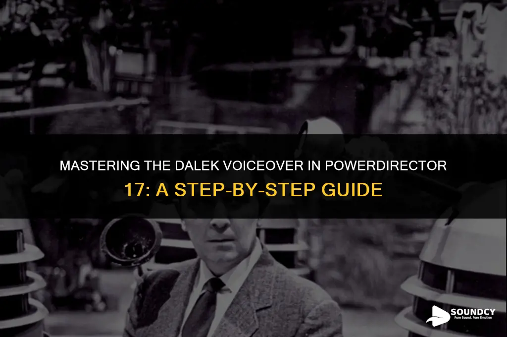 how to sound like a dalek in powerdirector 17