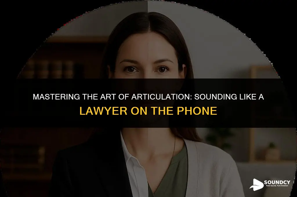 how to sound like a lawyer on the phone