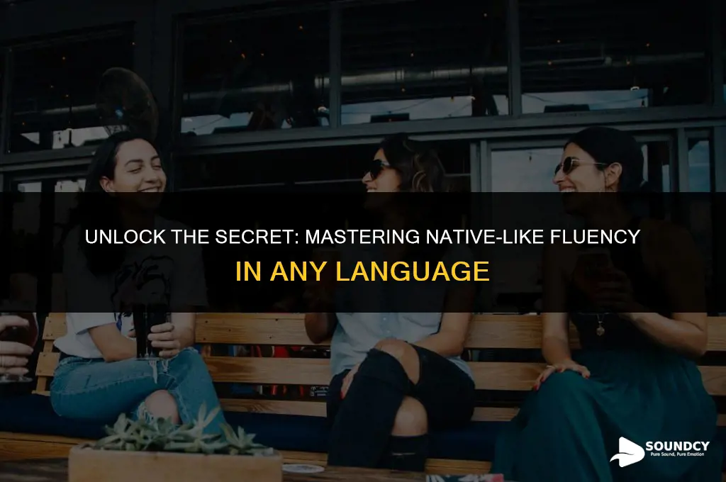 how to sound like a native speaker the secret