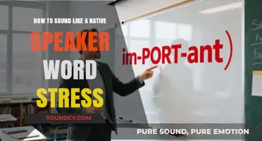Mastering Word Stress: Secrets to Sounding Like a Native Speaker