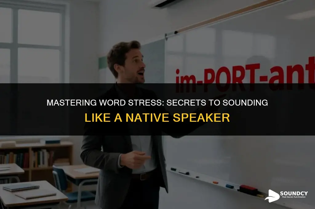 how to sound like a native speaker word stress