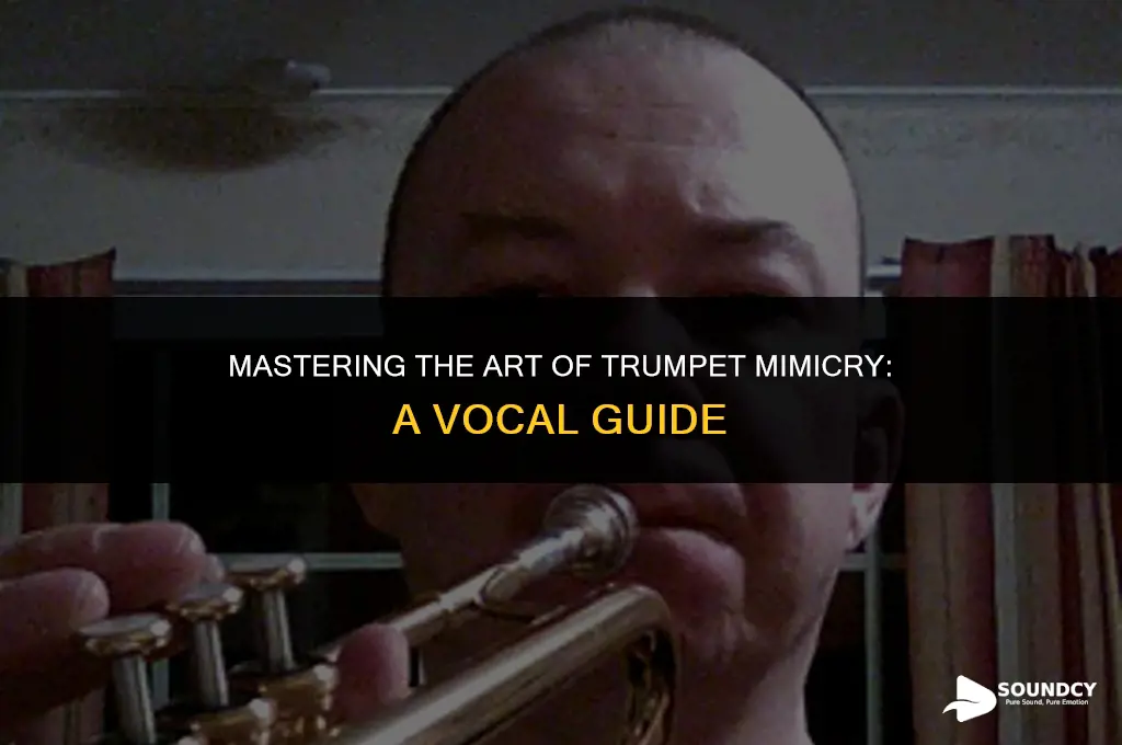 how to sound like a trumpet with your mouth