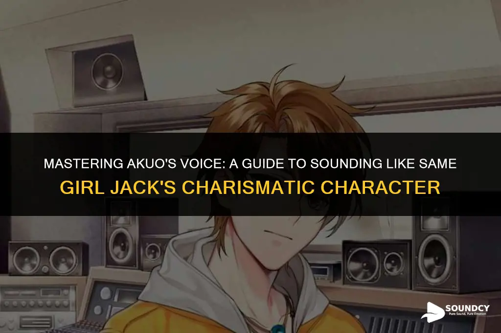 how to sound like akuo from same girl jack