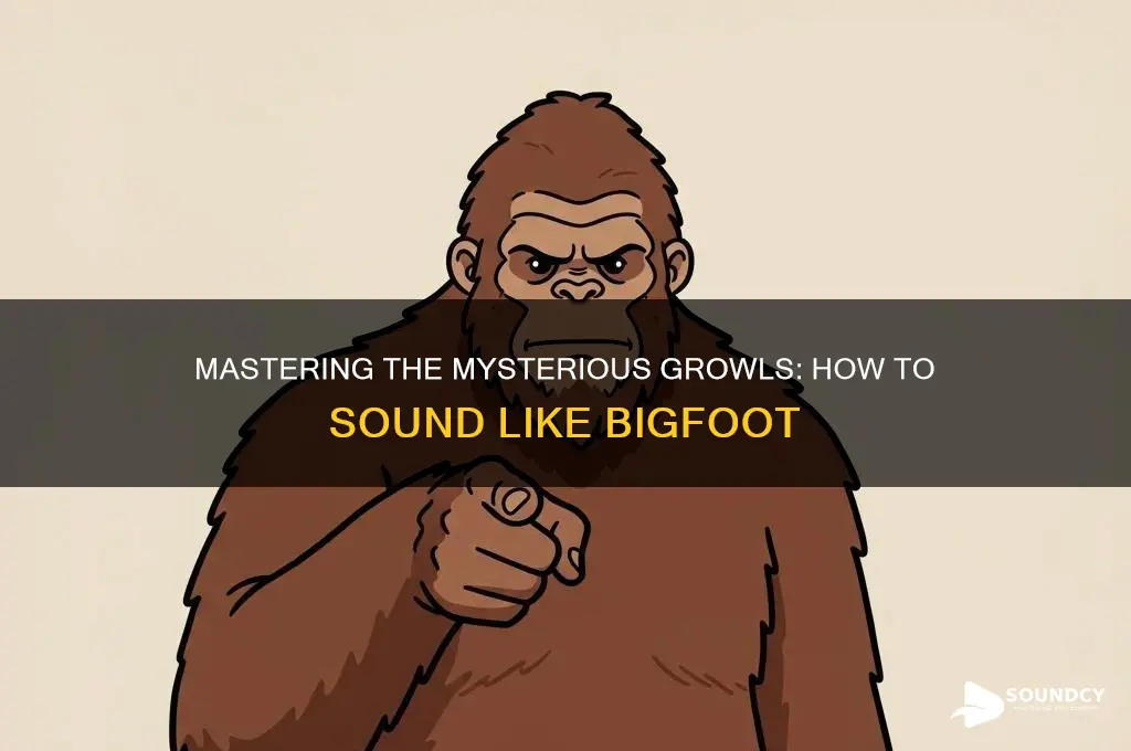 how to sound like bigfoot