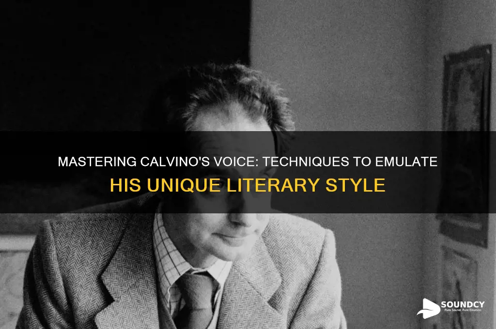 how to sound like calvino