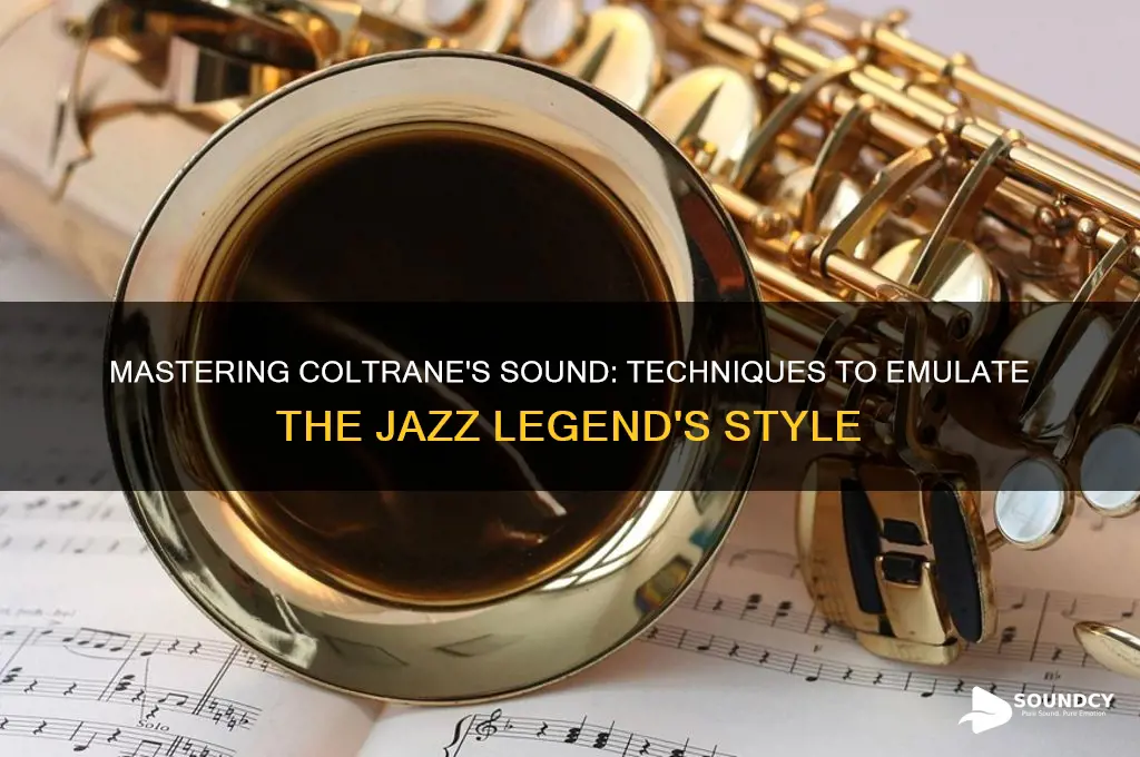 how to sound like coltrane