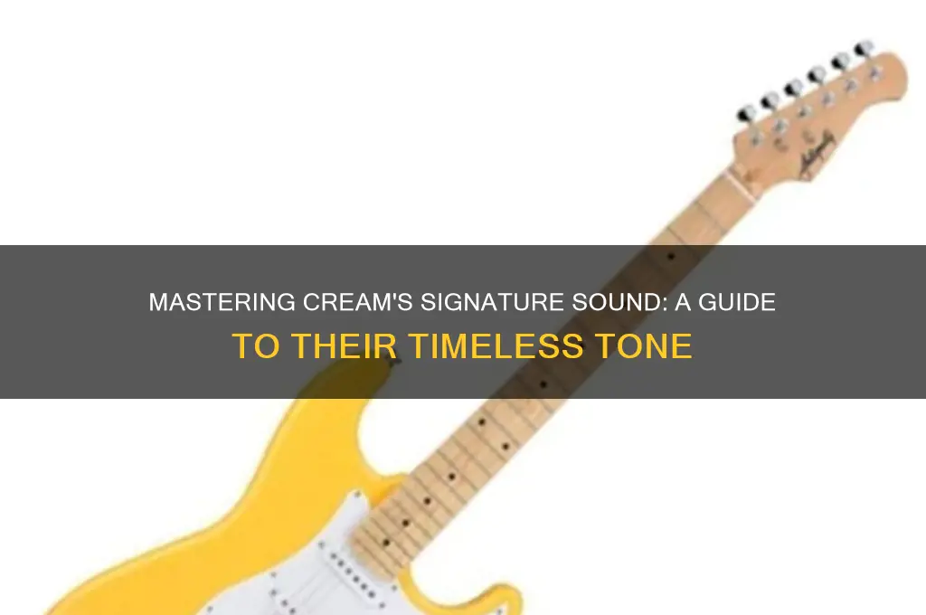 how to sound like cream