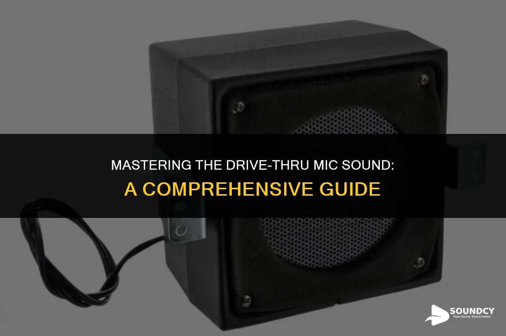 how to sound like drive through mic with adition