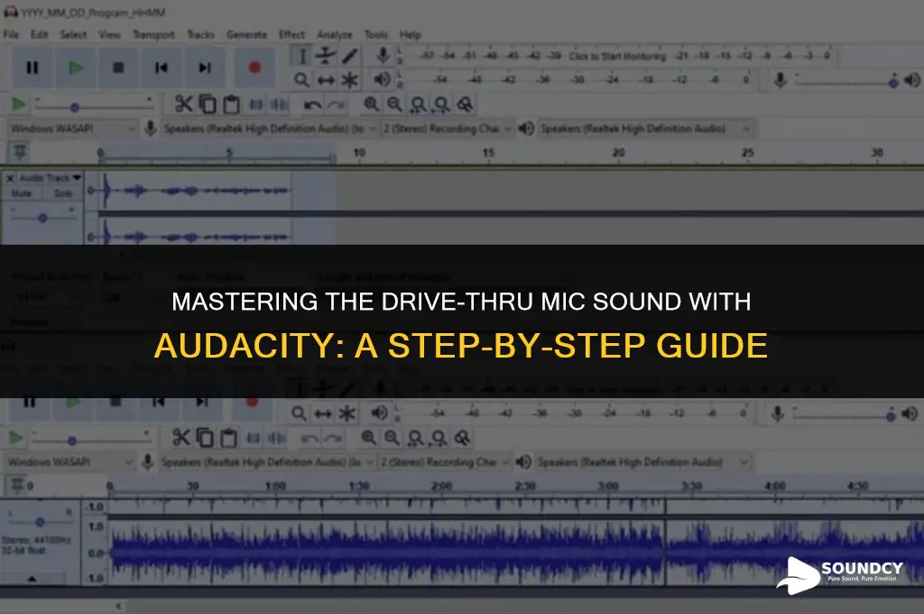how to sound like drive through mic with audacity