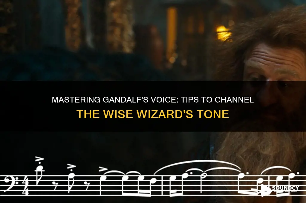 how to sound like gandalf
