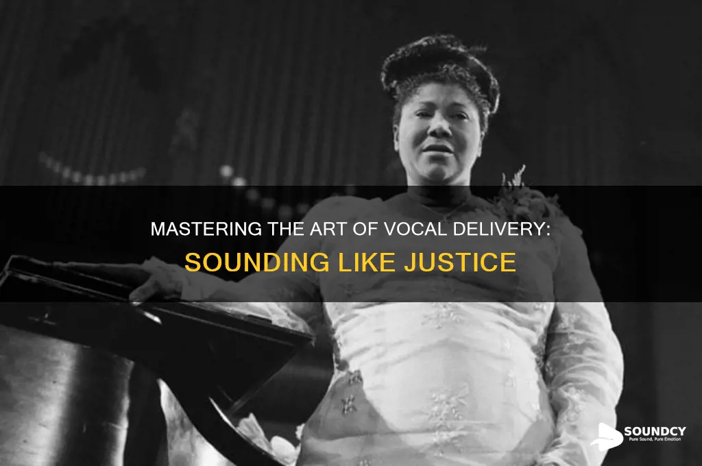how to sound like justice