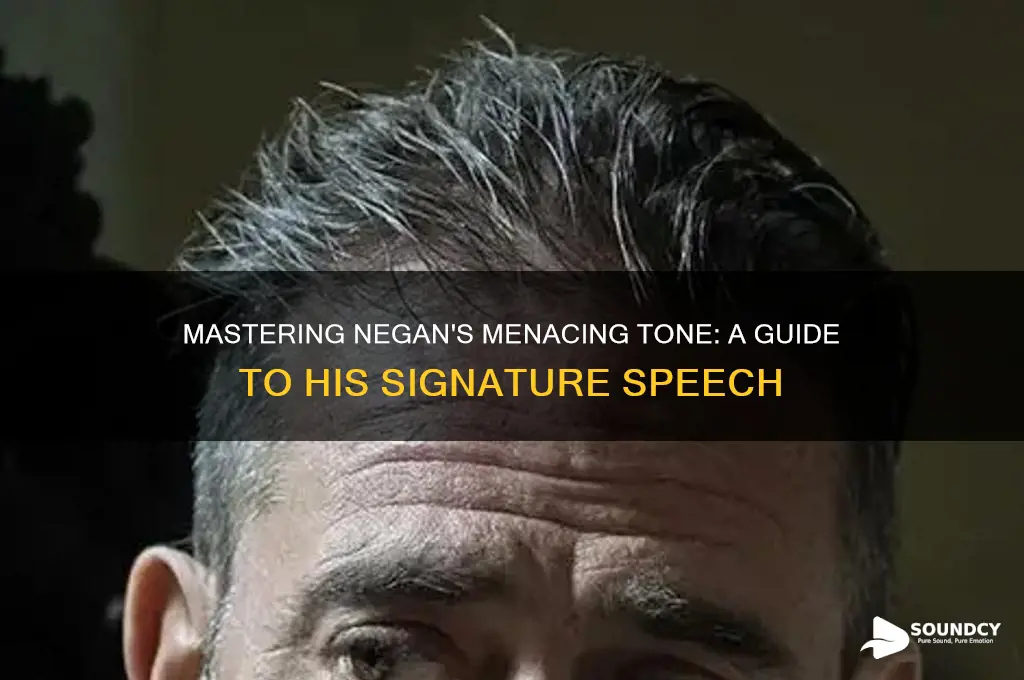 how to sound like negan
