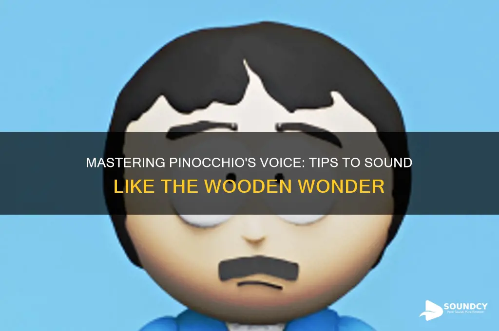 how to sound like pinocchio
