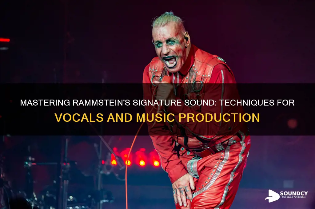 how to sound like rammstein
