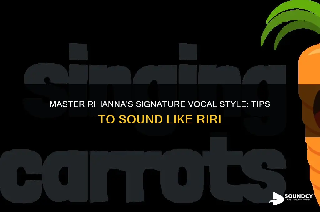 how to sound like rihanna