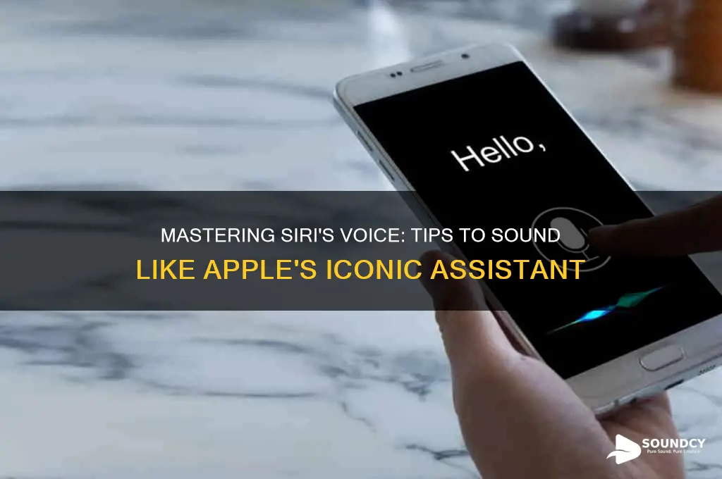 how to sound like siri