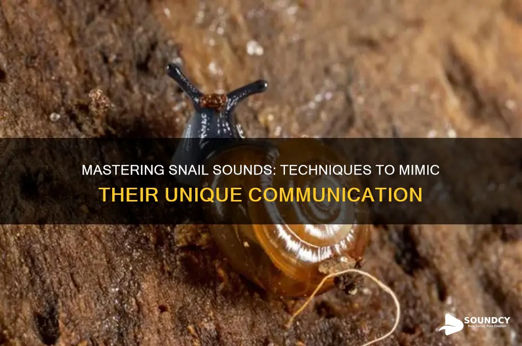 how to sound like snails