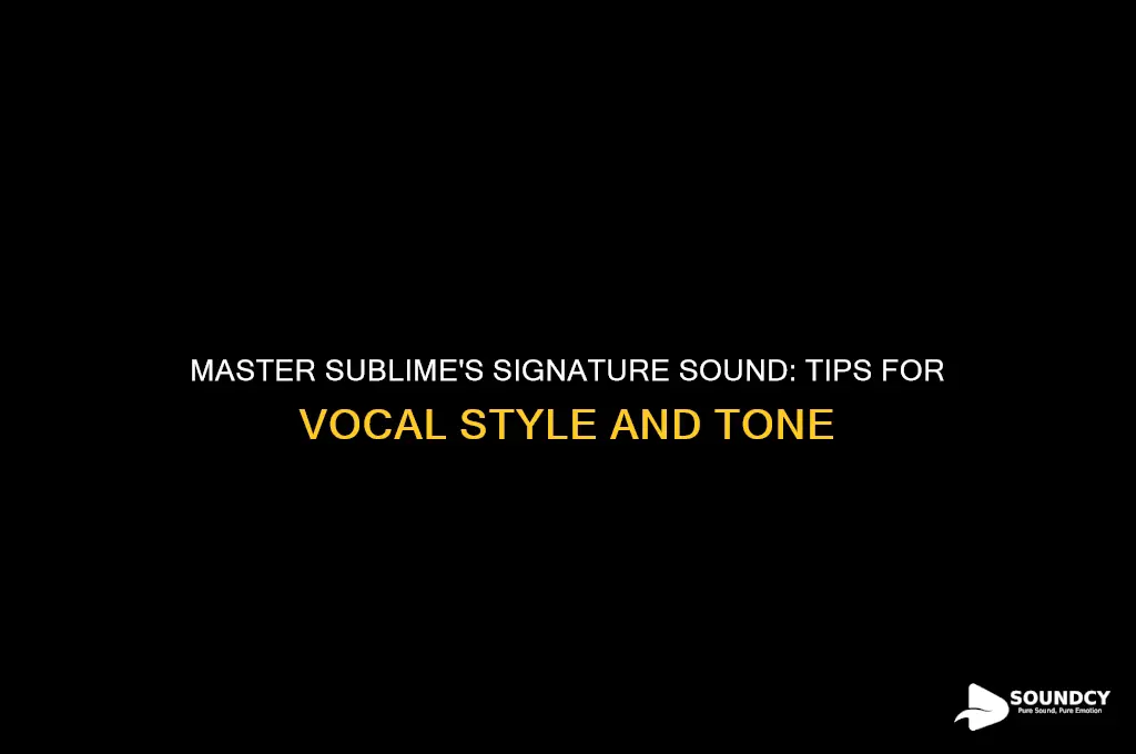 how to sound like sublime