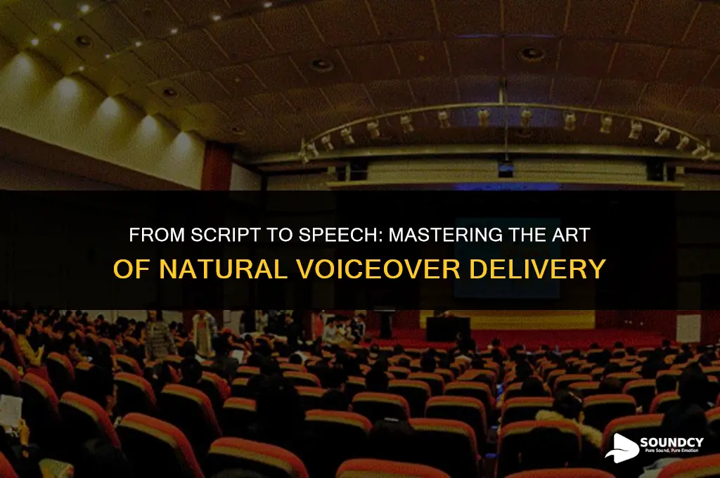 how to sound like talking instead of reading script