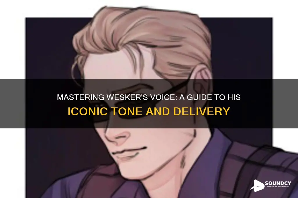 how to sound like wesker