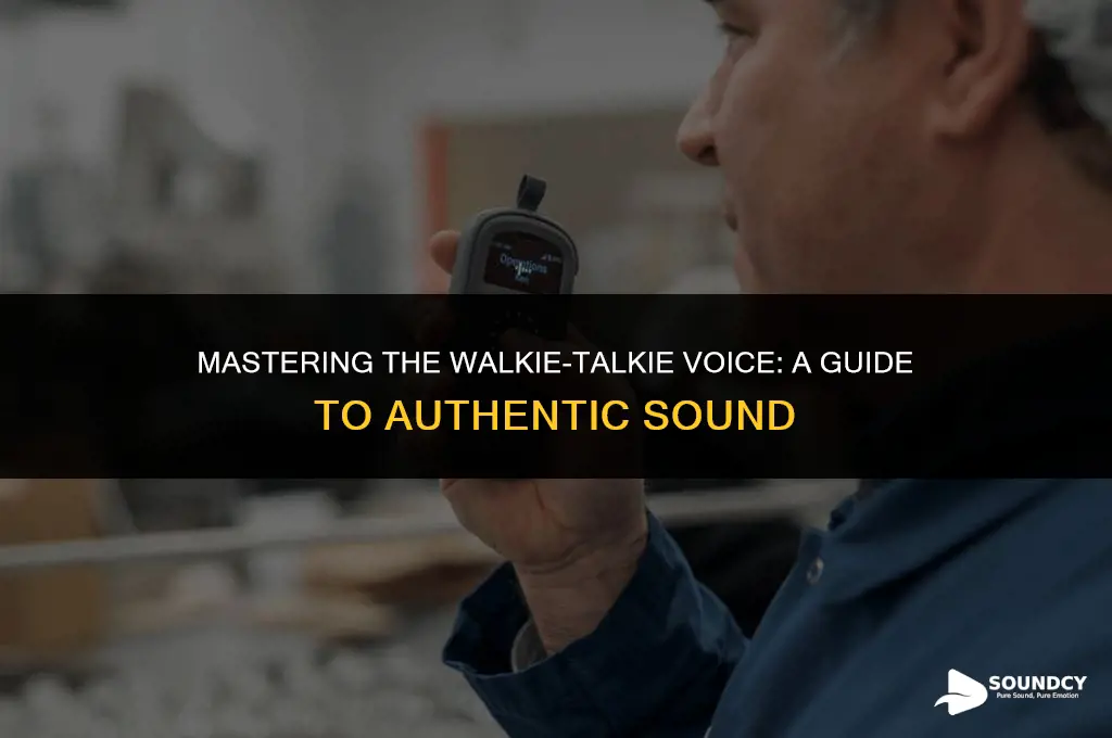 how to sound like youre on a walkie headset
