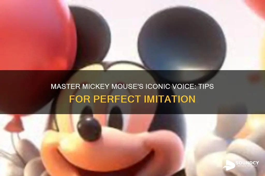 how to sound mickey mouse