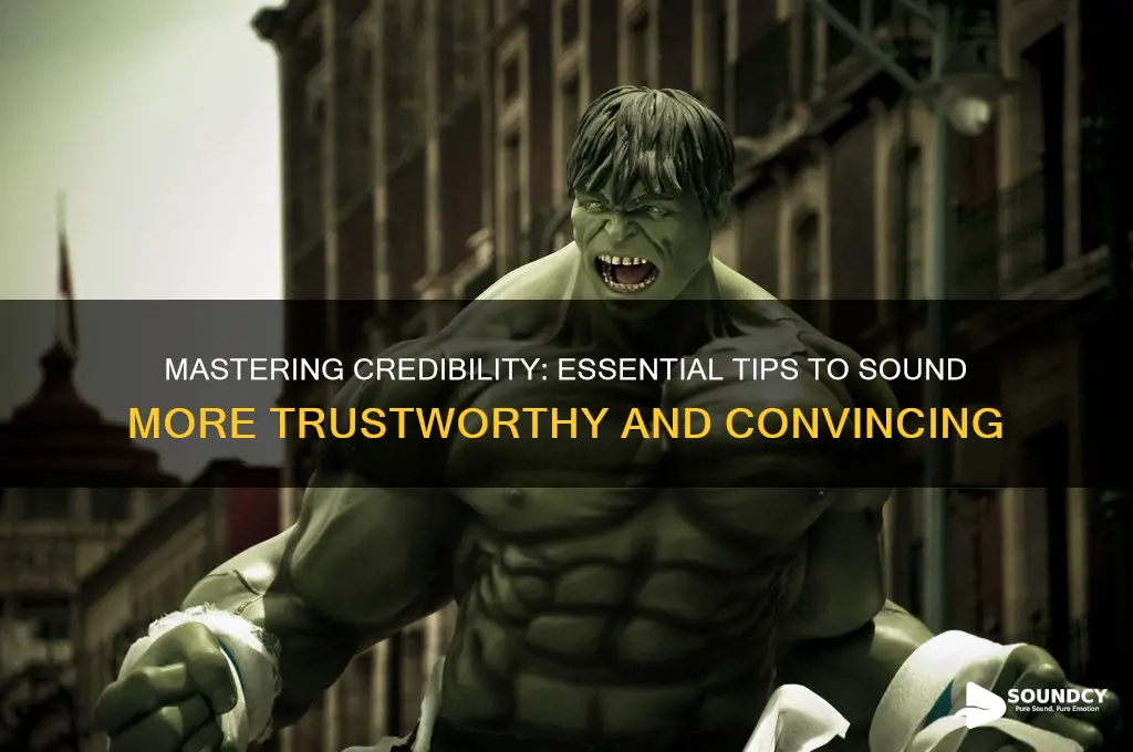 how to sound more credible