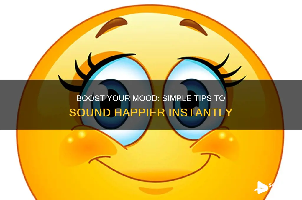 how to sound more happy